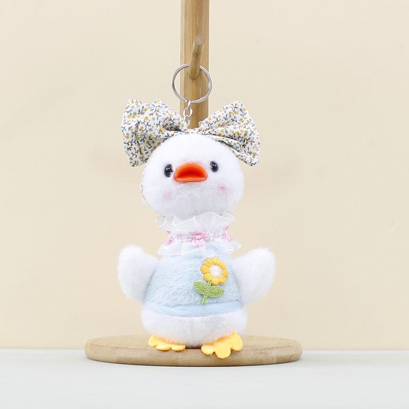 Игрушка Утка Плюшевая Бант Украшение Кукла Брелоки Подвеска на Рюкзак Подарки Праздник