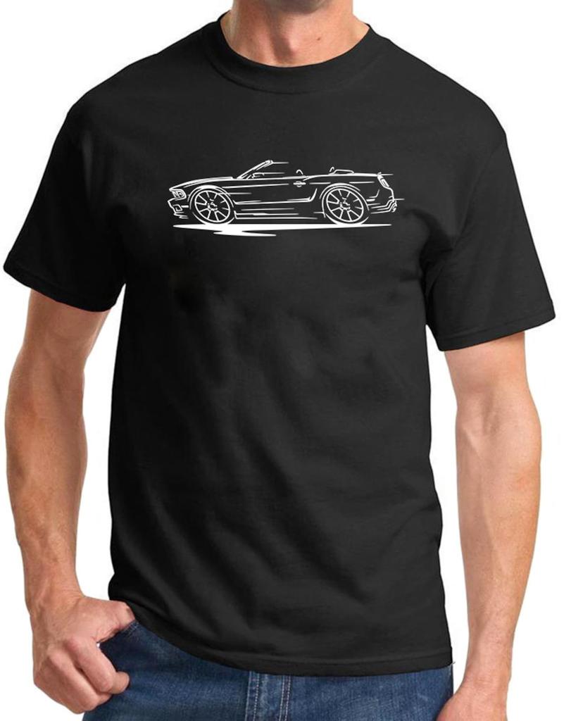 2010-14 Ford Mustang Convertible Redline Design Tshirt