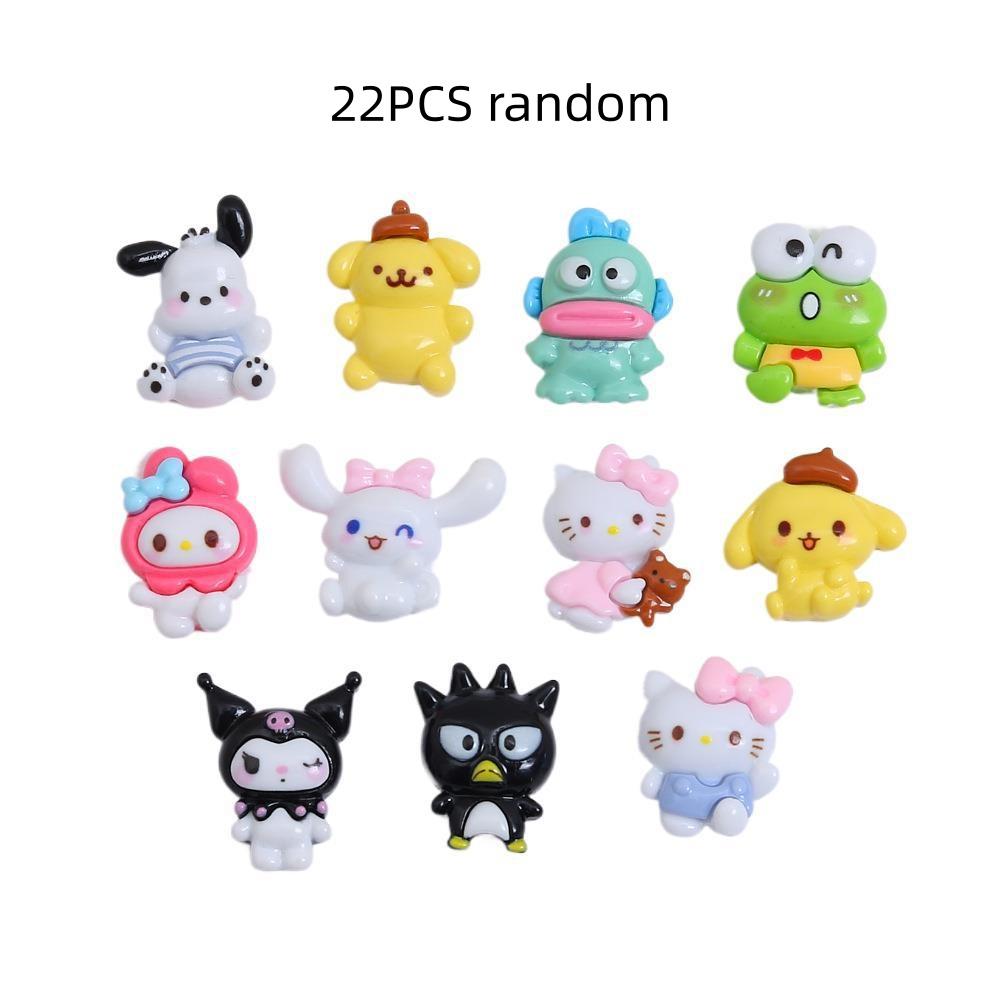 22/110PCS Cute animal cartoon cream gel accessories handmade DIY homemade hair clip accessories resin accessories materials