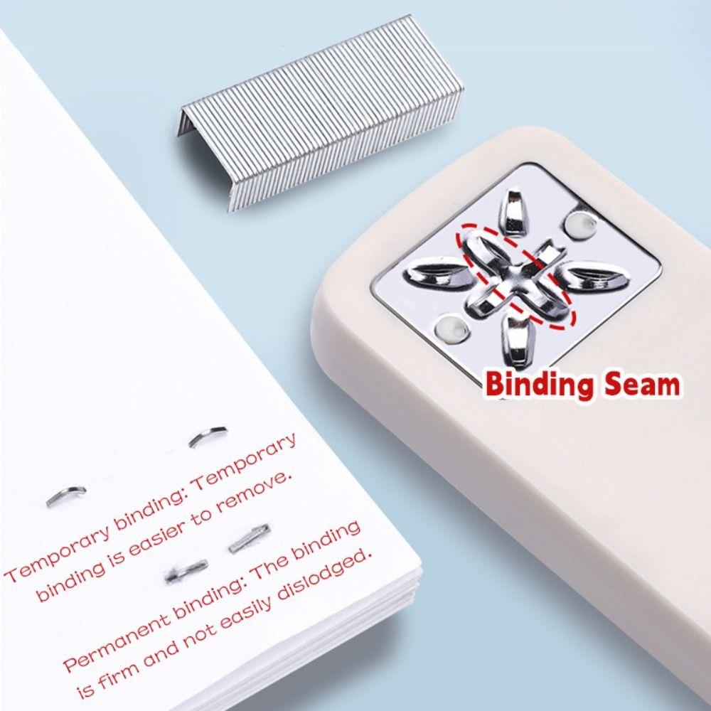 Metal Long Stapler 360 Degree Rotary Bookbinding Machine Manual Binding Tool  Bookbinding Supplies