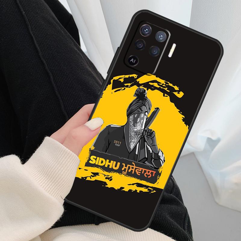 Indian Rapper Sidhu Moose Wala Case For Oppo A54 A74 A94 A18 A57 A17 A77 A38 A58 A78 A98 A80 A60 A40 A96 A76 A16 A15 A5 Pro