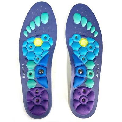 1 пара стелек для акупрессурного массажа для мужчин и женщин, способствуют циркуляции крови и снимают усталость в ортопедии, рабочие массажные стельки