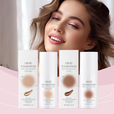 Увлажняющая основа под макияж Skin Care Liquid Foundation Natural Light, дружественная коже, увлажняющая, прозрачная основа под макияж Skin Care Liquid Foundation 30 мл
