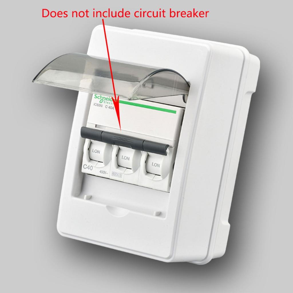 Коробка автоматического выключателя 4.72x2.95in 2-3-ходовая распределительная коробка не водонепроницаемая распределительная защитная коробка с прозрачной крышкой