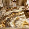 Luxurious Marble Texture Carpet Living Room Abstract Easy Clean Large Area Rugs Bedroom Decoration Washable Floor Mat Non-slip