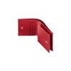 Gucci GG Marmont gold label logo bi-fold flap leather card holder women's red
