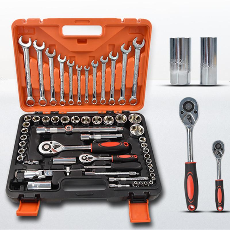 Hand Tool Set, Car Repair Tool Kit Set, Mechanical Tools Box for Home, Socket Wrench Set and Ratchet Screwdriver Kit