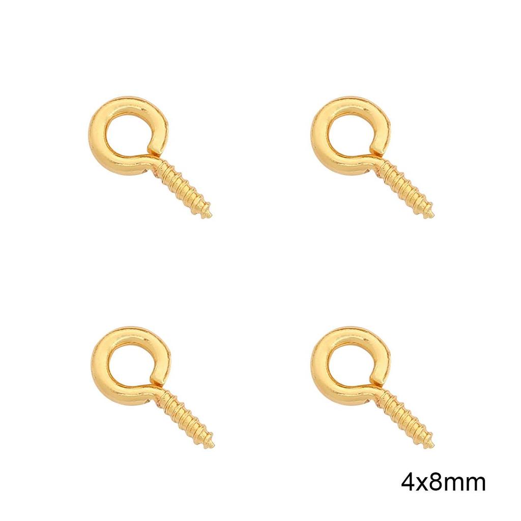 25 шт., медные маленькие крючки с ушками, застежки, булавка для кулона, серебряные крючки с ушками, подходят для просверленных бусин, сделай сам, изготовление ювелирных изделий