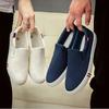 New  Popular Couple Men's and Women's Canvas Shoes One Pedal Square Dance Cloth Shoes Non-slip Breathable Student Shoes