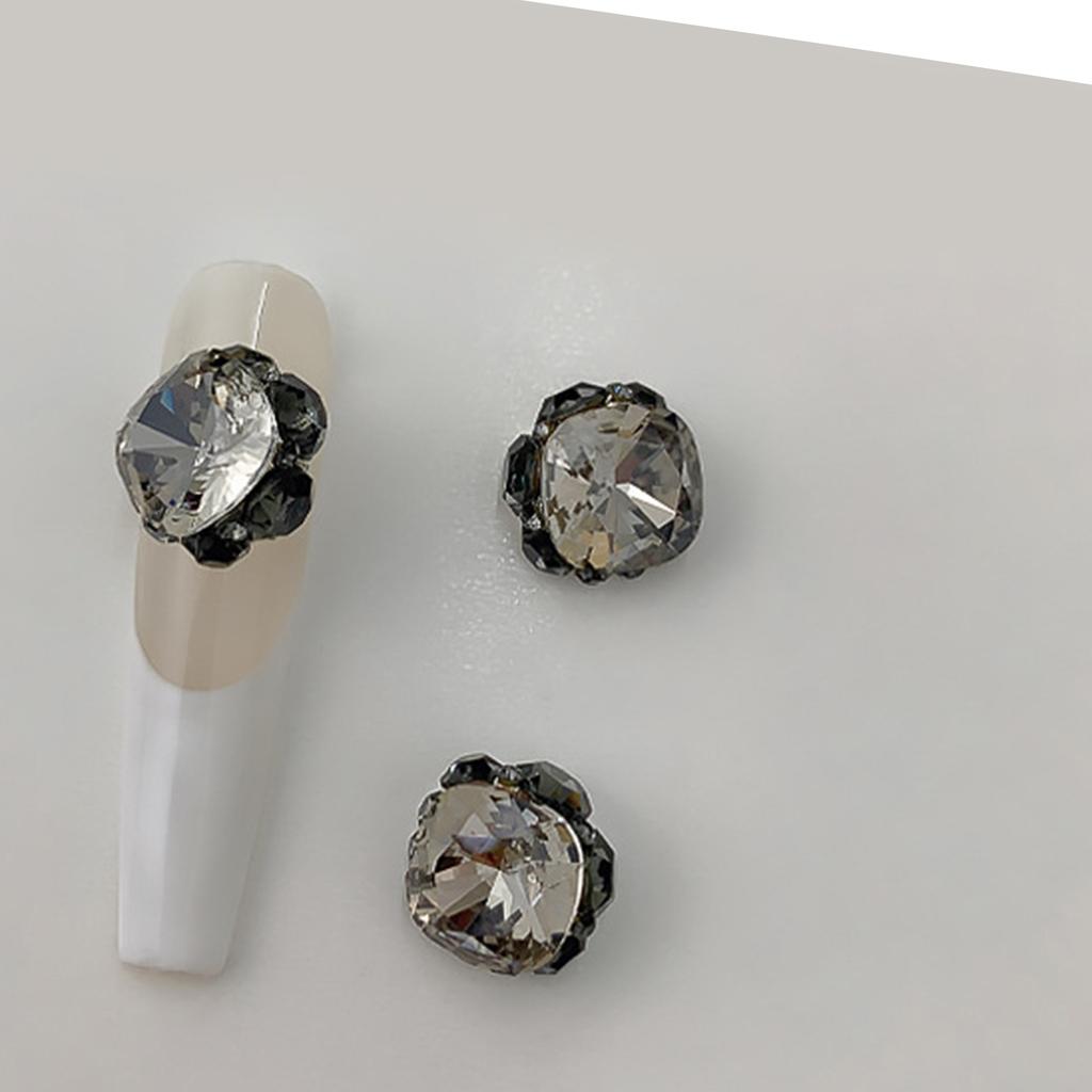 3PCS 3D Nail Charms AB Nail Rhinestones Set for Nail Art Clothing Jewelry DIY Nails Art Craft Manicure Embellishment