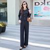 Early Spring Denim Suit Women's New Spring and Autumn Fashion Casual Color Matching Design Two-piece Set