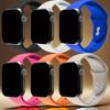 Спортивный Мягкий Силикон Для Apple Watch Ultra Ремешок 49мм 40мм 44мм 42/38мм резиновый Браслет iWatch series 9 8 7 6 SE 5 41мм 45мм Ремешок 3
