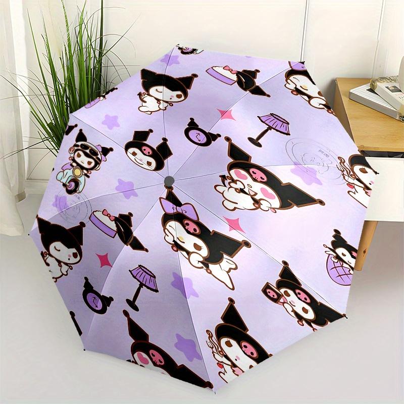 Kawaii, Characters Automatic opening and closing folding umbrella with 8 rib frame and compact travel design, perfect for all occasions | St
