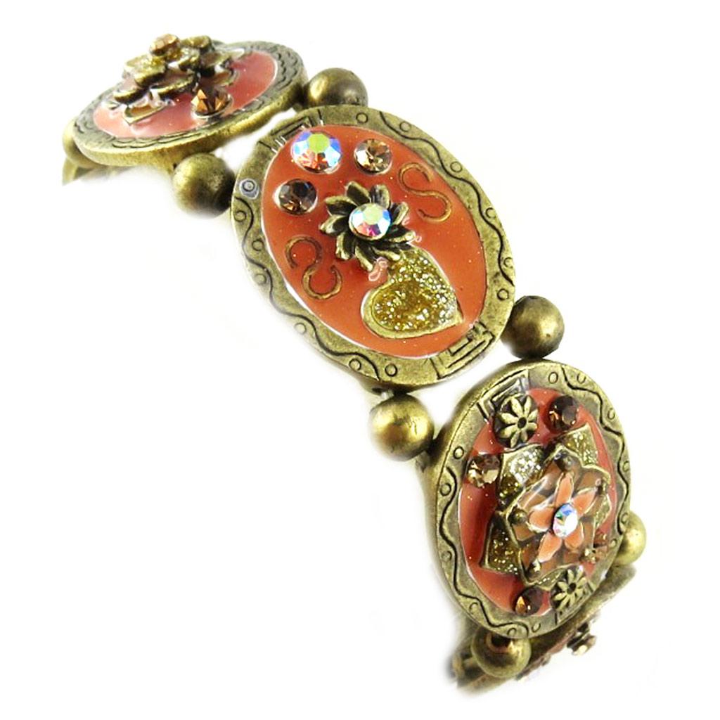 Les Trésors De Lily [E2577] — Оранжевый дизайнерский браслет «Токио»