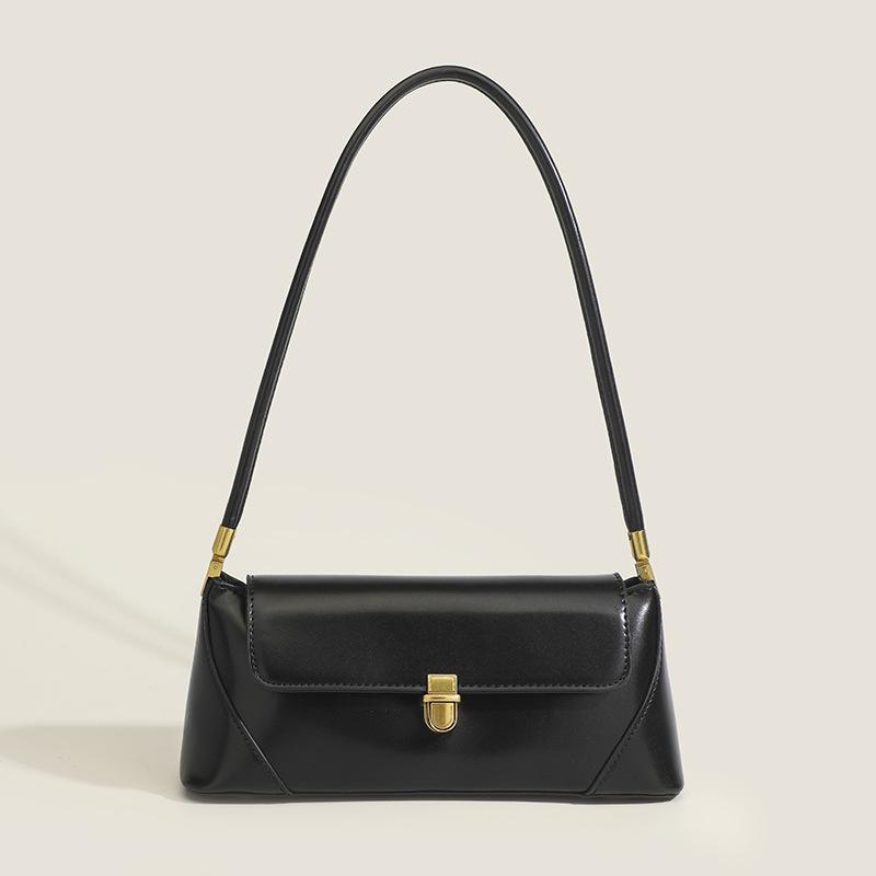 Сумка-багет Niche Retro Underarm Bag, женская, однотонная, через плечо, косая, в стиле средневековья