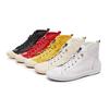 Red High-top Short Boots Women's Leather Autumn and Winter New Single-sided Flat-bottomed Shell-head Single Shoes Casual Four-season White Shoes Tide