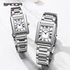Sanda Women's Quartz Watch, Small Dial, Roman Numerals, Fashion Waterproof Rectangle, Couple Design.