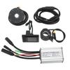 Electric Bike Motor Controller 15A Speed Controller 36V 48V with LCD7C Panel 1 To 2 Cable Fully