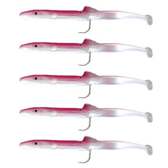 5 шт./уп. 12 см/4,2 г ПВХ рыболовная приманка Легкая ударопрочная искусственная приманка-угорь для морской рыбалки