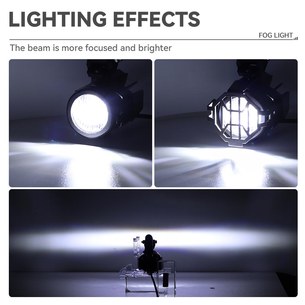 Вспомогательные фары Светодиодные прожекторы Фары для вождения Противотуманные фары для R1200GS F800GS K1600 Универсальные мотоциклетные 40 Вт 6000 К Противотуманные фары