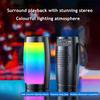 Yousheng Мини Беспроводная Bluetooth-совместимая Колонка с Цветной LED-подсветкой, Поддержка USB-накопителя, TF-карты, Водонепроницаемая Портативная Акустическая Система