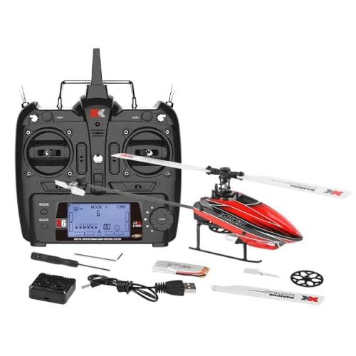Hi-Tec XK K110S RTF 6-Channel 3D6G System Helicopter, Official Japanese Product, Under 100g, No Registration Required, Radio-Controlled Micro Helicopt