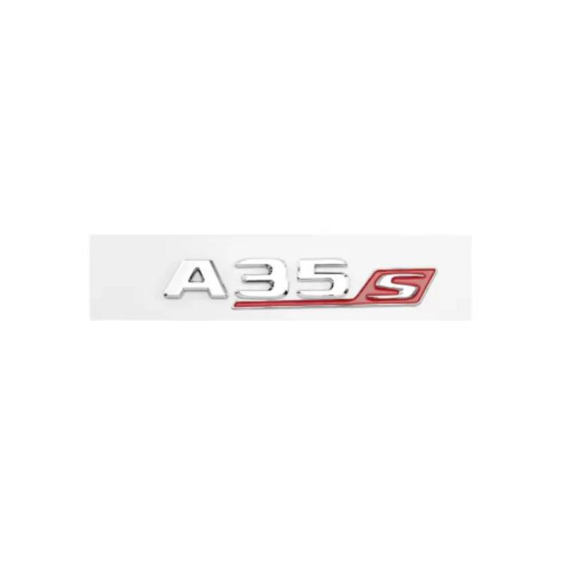 3D ABS красный и черный S-логотип A35S A45S буквенная эмблема наклейка подходит для Mercedes-Benz A45S AMG W176 W177 автомобильные аксессуары.