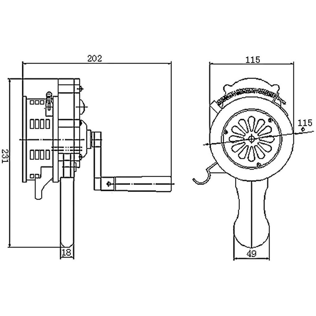 4,5 дюйма 110 дБ Ручной Металлический Аварийный Сигнал Воздушной Тревоги Безопасность Новый Ручной Сирена Горн