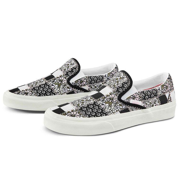 Vans Классические слипоны в стиле пэчворк с цветочным принтом унисекс, разноцветные зефирные VN0A33TB9FY