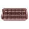 Brownie Baking Tray High Carbon Steel Donut Cake Mold Non Stick Brownie Mold for Kitchen Dessert