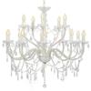 VidaXL Chandelier 2 Couches 15 Ampoules Lampe Suspendue Éclairage Luminaire Chandelier De Plafond Salon Salle À Manger Chambre 281612