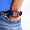 Casio Youth Series Square Dial Digital Classic Retro Waterproof Quartz Movement Resin Strap Watch Men watches Black AE-1300WH-4A