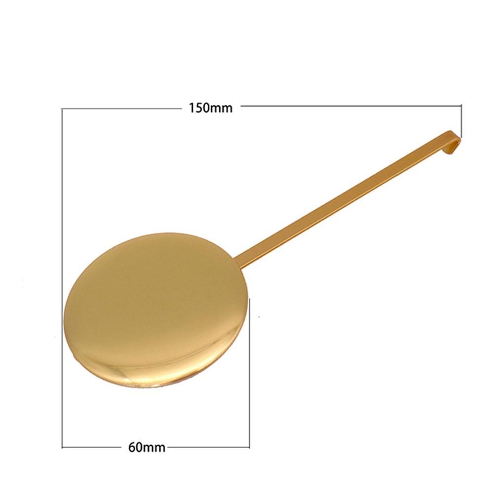 Настенные часы из глянцевого золотого металла с маятниковым механизмом и кварцевыми аксессуарами