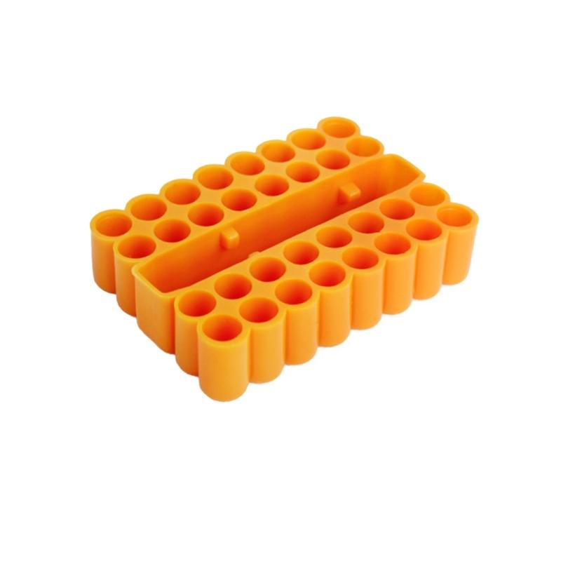 32 Holes Bit Holder for Screwdriver Drill Storage Hex Shank Organizer for 6.35MM Shank Storage Box Accessories