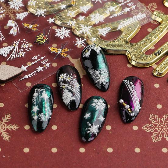 Модная наклейка для дизайна ногтей 5D стереоскопические аксессуары DIY маникюр