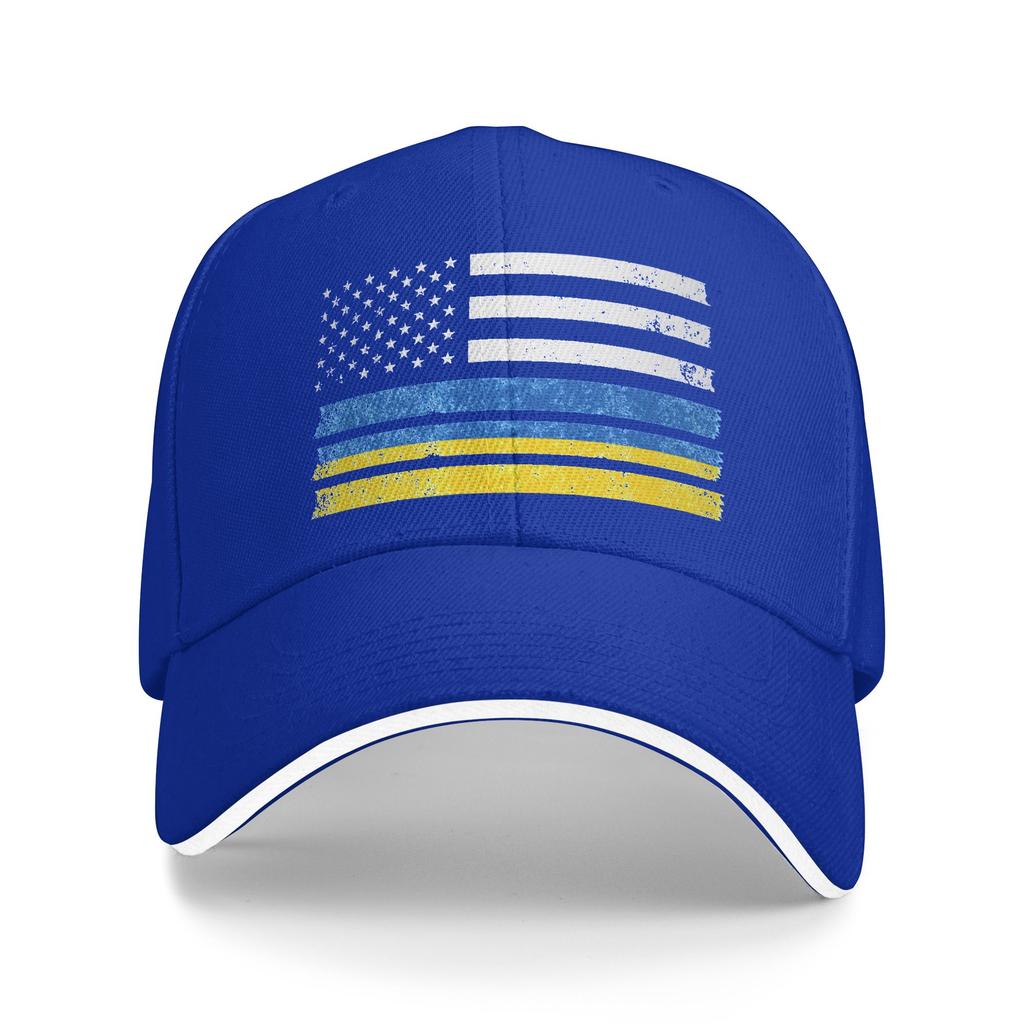 Унисекс Украинско-Американский Флаг США Украина Наружная Шляпа Весна Регулируемая Кепка Повседневная Бейсболка Хип-Хоп Защита от Солнца Козырек