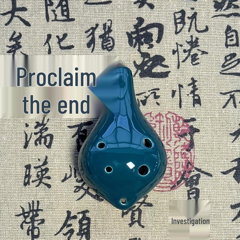 Beginner 6-Hole Alto Ocarina Pendant for Students and Travelers