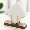 Vertical Napkin Holder with Heavy Duty Wooden Base Tissue Stand Home Restaurant Kitchen Dining Table Paper Towel Organizer Dispenser