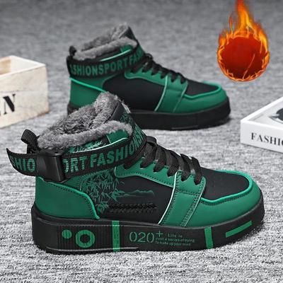 Женская обувь Хлопковая обувь Зимние удобные ботинки для девочек с толстым флисом Модные ботинки с высоким верхом Противоскользящая обувь для сноуборда