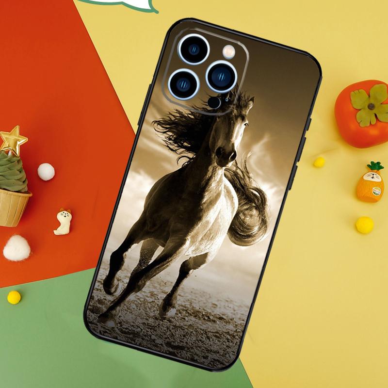 Чехол для телефона «Бегущие лошади» для iPhone 17 Pro Max 16 14 13 12 11 15 Pro Max Plus 12 13 Mini 16e 17 Air