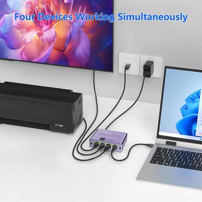 Гигабитный Ethernet сплиттер 1 к 2/3/4 Сплиттер Ethernet кабеля 1000 Мбит/с Гигабитный RJ45 LAN Сетевой удлинитель Сплиттер интернет-кабеля