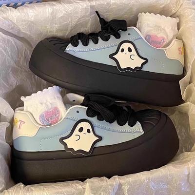 Высококачественные модные крутые кеды 2025 весна новая нишевая дизайнерская маленькая белая обувь ракушка эльф толстая подошва женские