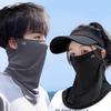 Summer Ice Silk Sunscreen Mask for Women, UV Protection for Cycling, Sunshade Scarf for Neck, Long Mask for Neck, Face Mask for Men