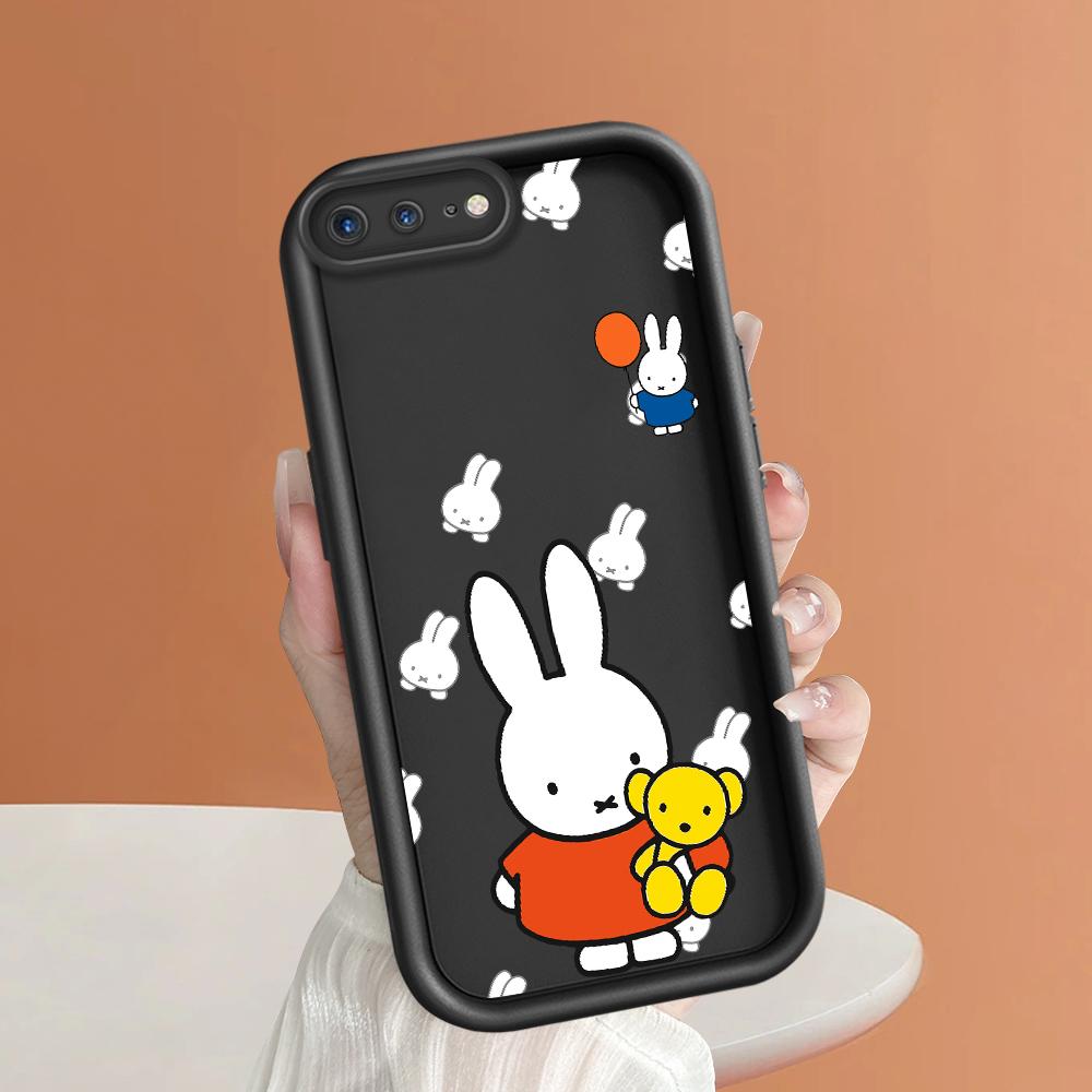 Милый чехол для телефона с рисунком мультяшного кролика для iPhone Samsung Galaxy Xiaomi Redmi POCO HUAWEI Honor, противоударный резиновый мягкий гибкий чехол