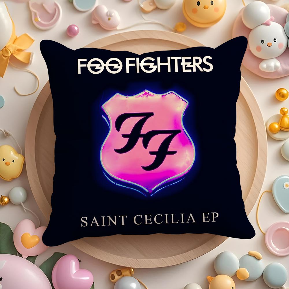 Подушка с изображением группы Foo F-Fighters, Чехол для подушки для дома и автомобиля, Универсальный чехол для подушки - Двусторонний, Мягкий и прочный для ежедневного использования