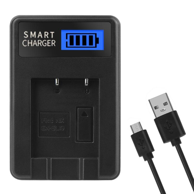 ЖК-зарядное устройство USB EN-EL19 для S100 S2500 S2550 S2600 S2700 S2750 S2800 S3100 S3200 S33 S3300 S3400 S3500 S4100