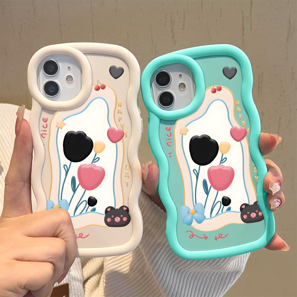 Мягкий чехол с рисунком тюльпана для Samsung Galaxy A52 A73 A12 S24 Ultra 5G S23 S22 S21 S20 FE Wave Edge, противоударный защитный резиновый чехол