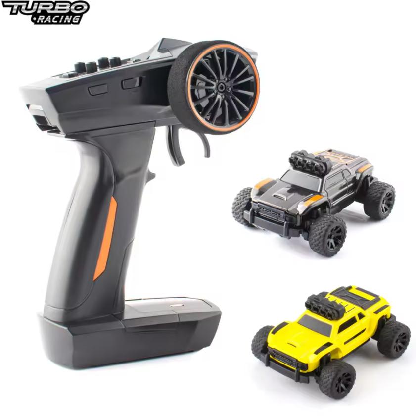Turbo Racing 1:76 C81 C82 RC Truck Car Mini Full Proportional RTR Car Toy With Cool Lights Mountain Car For Kids And Adults Gift