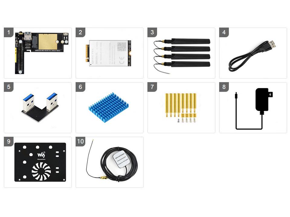 Модуль расширения связи Jetson Nano 5G/4G/3G с доступом к домашней сети