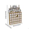 Wooden LED Countdown Calendar Gift Ramadan Decoration for Cabinet Bookshelf
